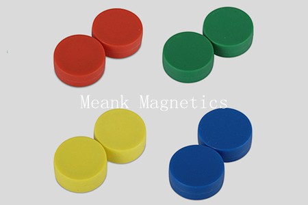 Discos magnéticos de neodímio fortes com revestimento de plástico